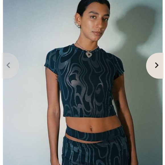 Eckhaus Latta Shrunk Tee Wave L - Picture 4 of 4